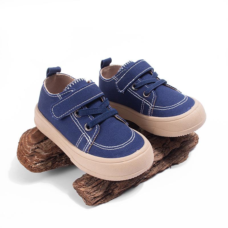

Boys Canvas Shoes with Soft Soles, Girls Children s Casual Single Shoes 27 темно-синього кольору