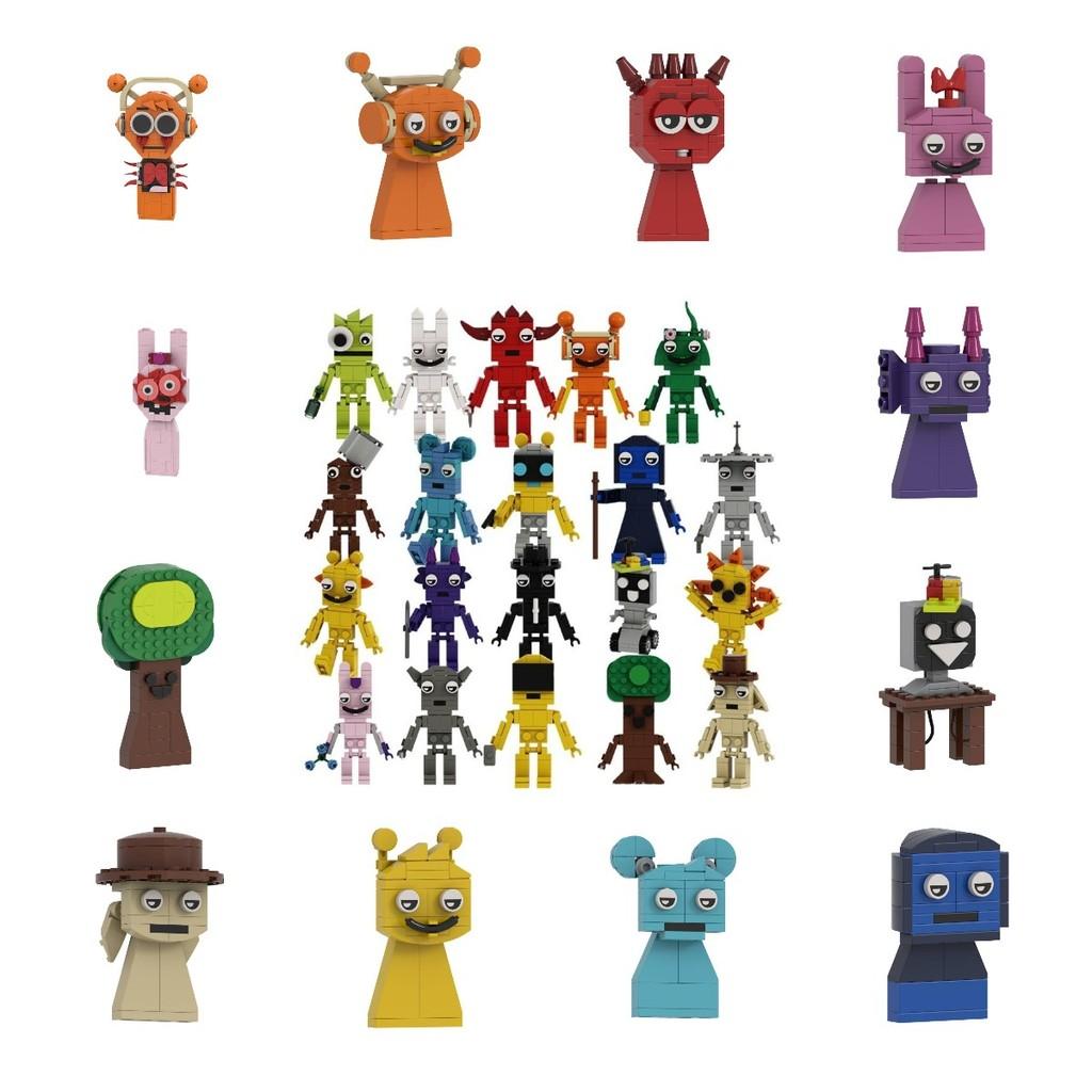 Sprunki Building Game Block Toys Model Cartoon Children Puzzle Dolls Figure