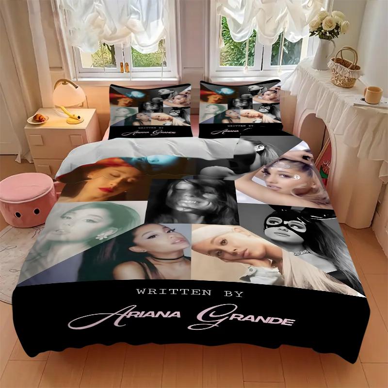 3Pcs Ariana Grande'S Artistry Bedding Sets For All Sizes New 3D Printed Bed Cover Comforter Duvet Cover Pillowcase Bedroom Decoration