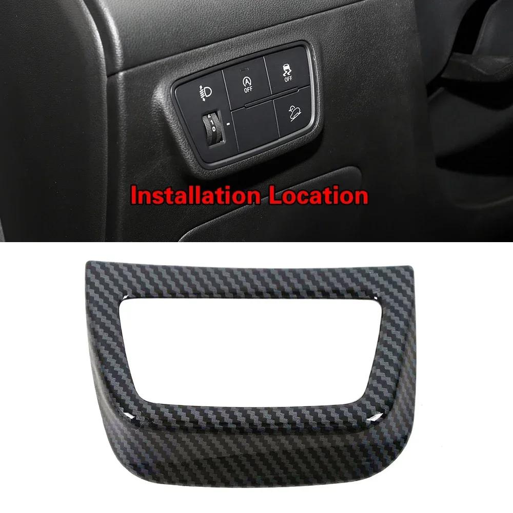 For Hyundai Tucson NX4  2024 Car Interior Accessories Center Console Dashboard AC Outlet Vent Gear Shift Panel Carbon Trim