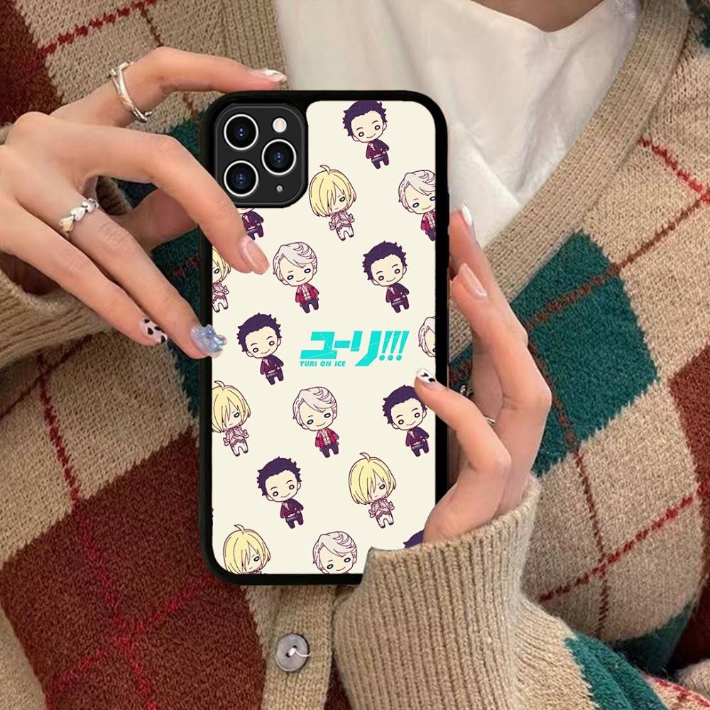 Sports Anime YURI On ICE BL For IPhone 17 16 15 14 13 Pro 12 11 Pro Max Hard PC+TPU Phone Cases Back Cover
