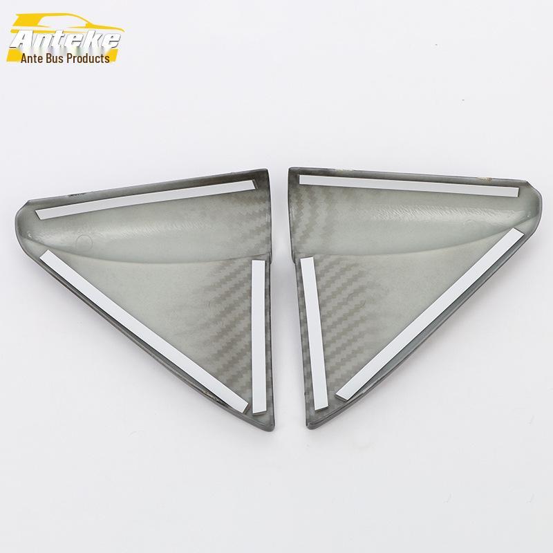 18 Tuda Interior Triangle Trim: Electroplated Panel Sticker for Car Window Decoration