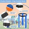 14Pcs Football Webbing Waist Flag Adjustable Competition Training Equipment Youth Football Training Gear Easy to Use