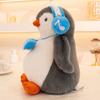 Simulation earphones penguin plush toy small fish hanging neck doll navy penguin activity gift