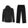 Li-Ning Minimalistická Móda Teplá Větruodolná Pohodlná Univerzální S Kapucí Svetr Bunda Ležérní Sportovní Oblek Unisex Vrchní Oblečení Černá AFDVF91-1+YYKV299-1
