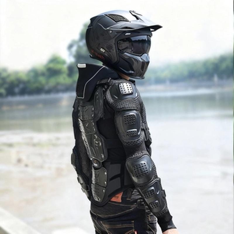 For Adventure Motorcycle, Men's Protective Armor Jacket, Adjustable Lightweight Chest Back Guard for Long Distance Touring