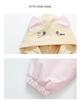 2025 Girls' Hooded Fashion Outerwear: Trendy Macaron Coat for Spring & Autumn