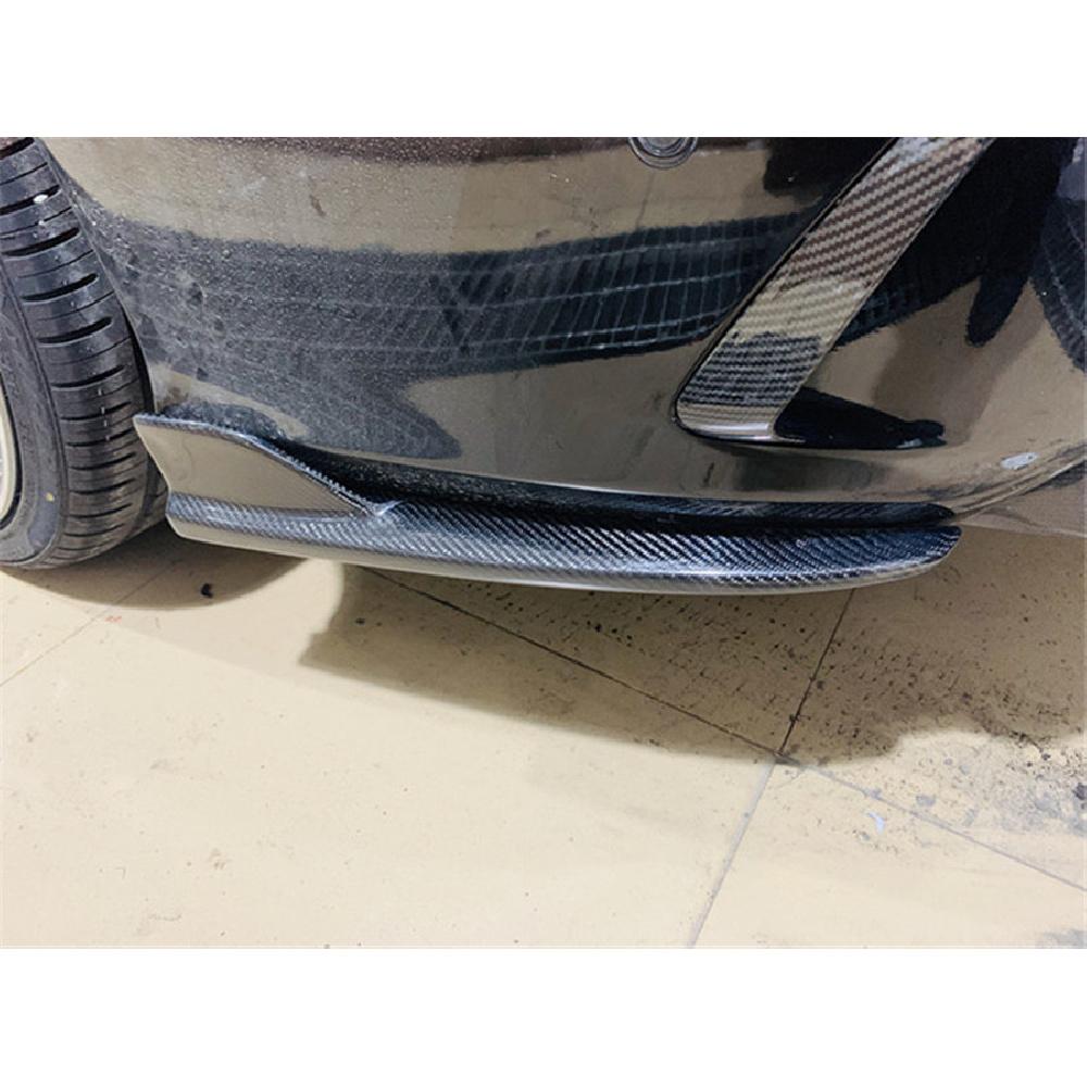 2PCS Carbon Fiber Rear Bumper Side Separator For Mercedes-Benz W205 4D 2015-20