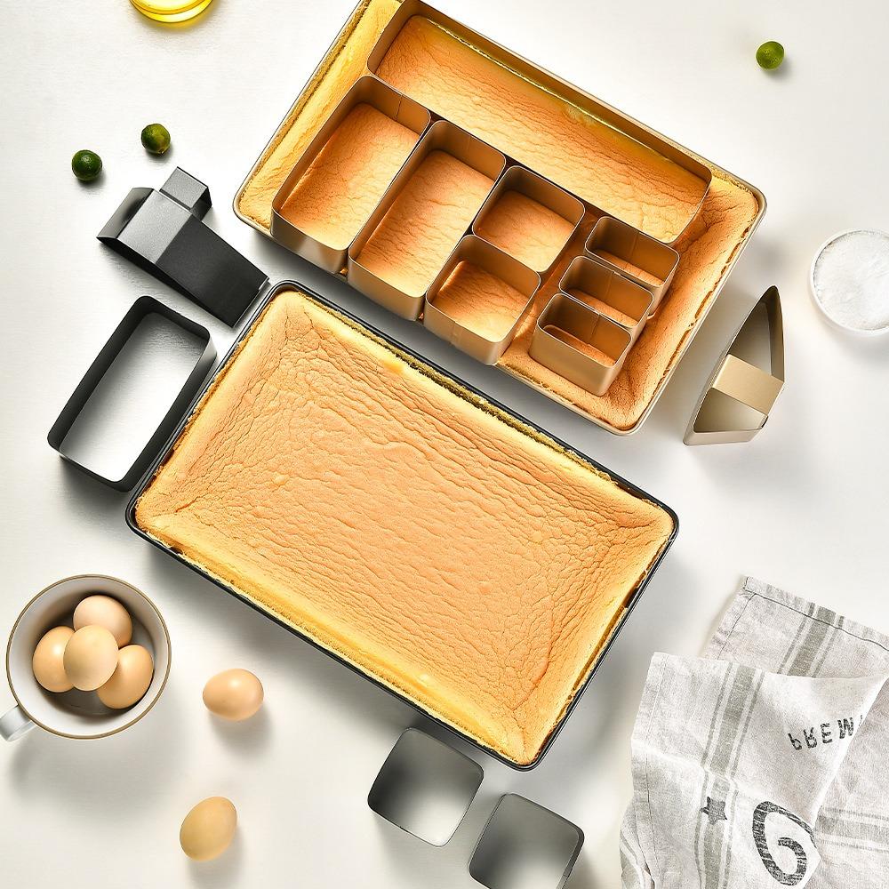 10pcs Carbon Steel Bread Mold Easy To Demold Cake Mold Creative Baking Tray Kitchen