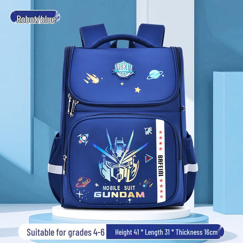 

Lishin Kids Robot Cartoon School Backpack Grades 3-6