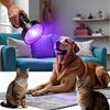 1Support 100Piece LED UV395nm Flashlight IPX4Highly Waterproof Heavy-duty Aluminum Alloy Blacklight Lamp Used for Detecting Scorpions, Pet Urine