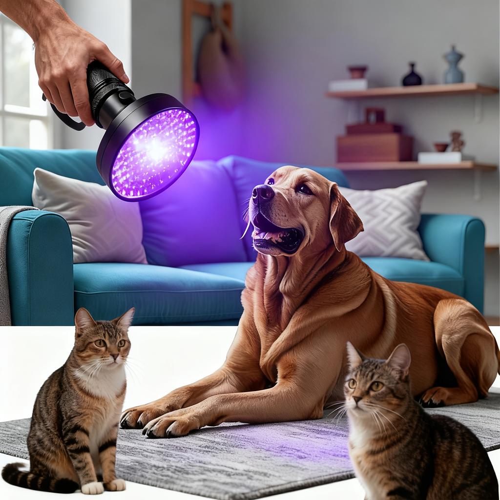 1Support 100Piece LED UV395nm Flashlight IPX4Highly Waterproof Heavy-duty Aluminum Alloy Blacklight Lamp Used for Detecting Scorpions, Pet Urine
