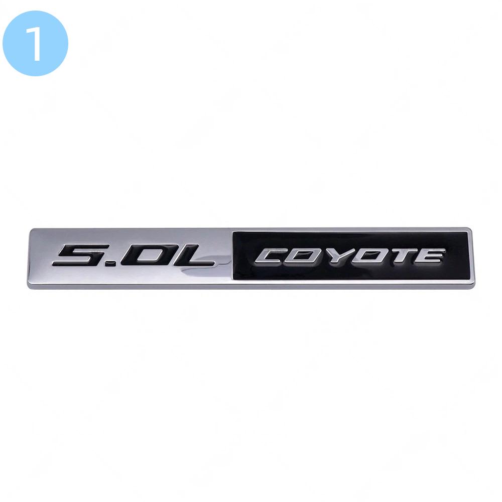 3D Metal 5.0 COYOTE Rear Trunk Side Fender Emblem Badge Sticker Car Accessories