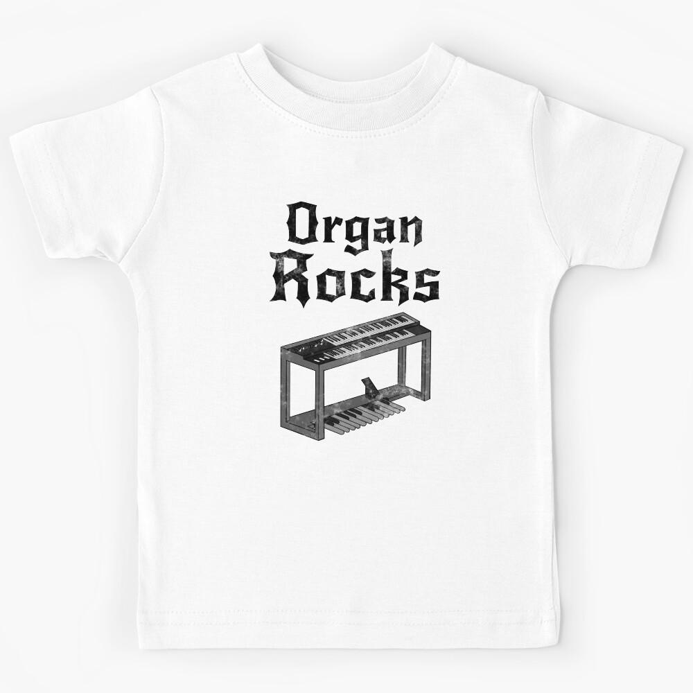 Organ Rocks, Rock Organist Musician Goth Kids T-Shirt 120