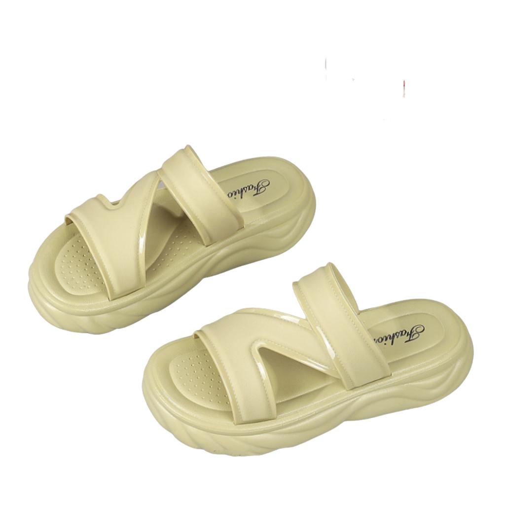 Women Platform Slide Sandals Summer Outdoor Trendy Chunky Sole Beach Slippers Casual Fashion