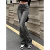 Punk Streetwear Džíny se širokými nohavicemi Vintage Zvonové džíny s vysokým pasem Dámské Skinny Bootcut džínové kalhoty Plus size