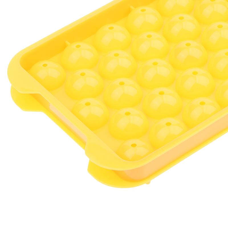 33 Hole Round Ice Cube Tray Plastic Style Ice Mold Refrigerator Spherical Diy Moulds Ice Ball Maker Kitchen Tools