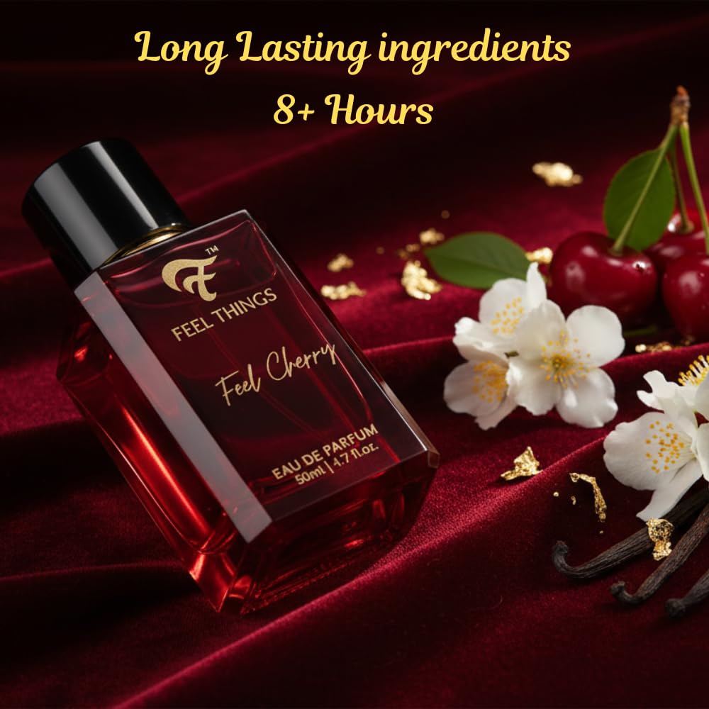 Luxuriöser FEEL CHERRY Langanhaltendes Parfüm für Männer und Frauen | EDP 50ml |