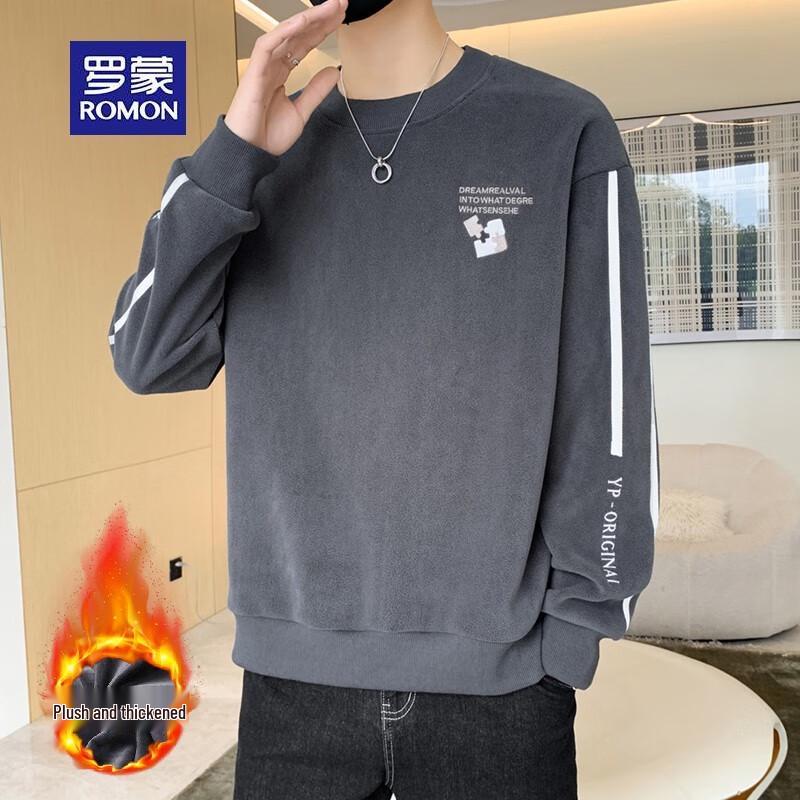 

ROMON Men s Winter Fleece-Lined Sweatshirt 4XL
