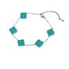 Four-leaf Clover Bracelet Double-sided Titanium Steel Does Not Lose Color Five Flowers Fashion Simple and Versatile Delicate Bracelet
