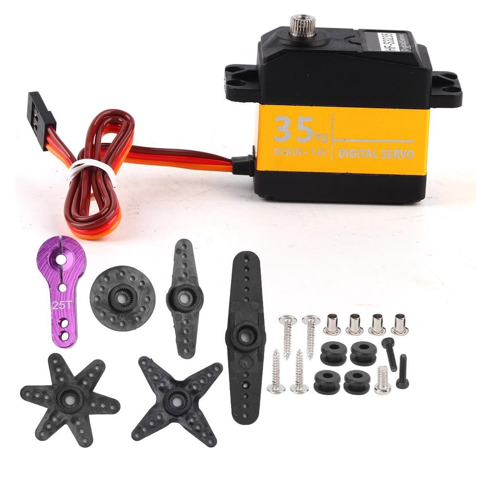 35KG Digital Servo Metallgetriebe Hohes Drehmoment Wasserdicht HFS3235 für 1:8 1:10 RC Auto Boot