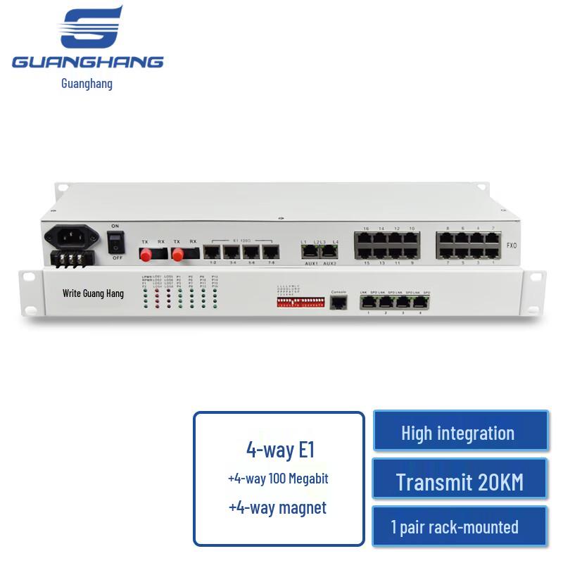 Guanghang Integrated Services Fiber Optic Multiplexer Single-mode, 20km