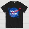 Don't Panic Unisex 100% Cotton Summer Casual Cool Loose T-Shirt