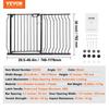 Baby Gate, 29.5"-48.4" Extra Wide, 30" High, Dog Gate for Stairs Doorways and House, Easy Step Walk Thru Auto Close Child Gate Pet Security Gate with
