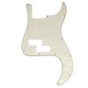 Musiclily Pro 13-Hole Precision Bass Pickguard, 4-Piece, Aged White Pearl, for 4-String Japanese-Made MIJ Fender Precision Bass