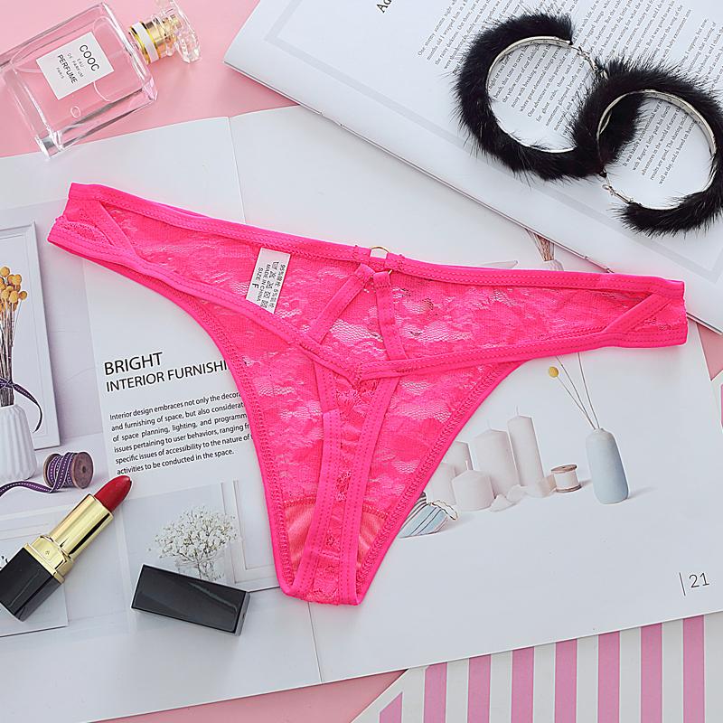 Sexy Women's Underwear Lingerie Lace G String Femal Thong Low-Waist Panties