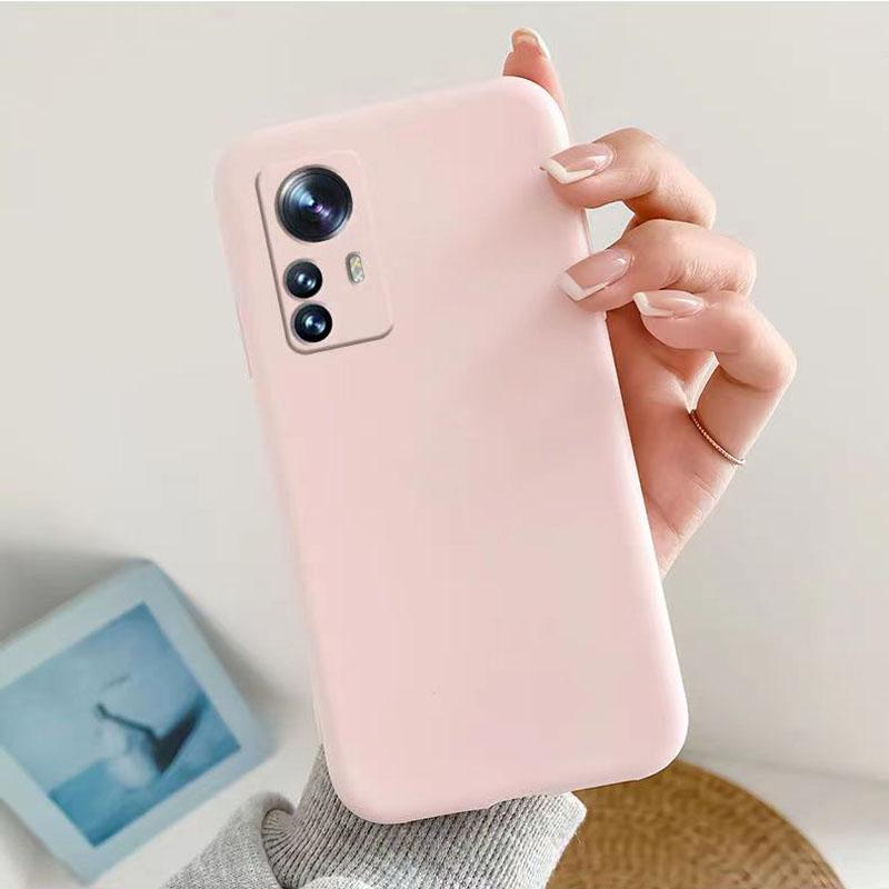 Liquid Silicone Case for Xiaomi Redmi Note 12s Lens Protection Shockproof Cover For Redmi Note12s Note 12 S Matte Case Couqe