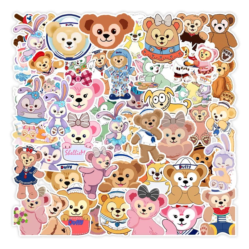 Cute Duffy Sticker Set 50 Pieces Waterproof Stickers Duffy Seal