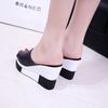 Women's 2026 Outdoor Waterproof Wedge Flip-Flops - High-Heeled, Non-Slip, Thick-Soled, Single-Strap Sandals