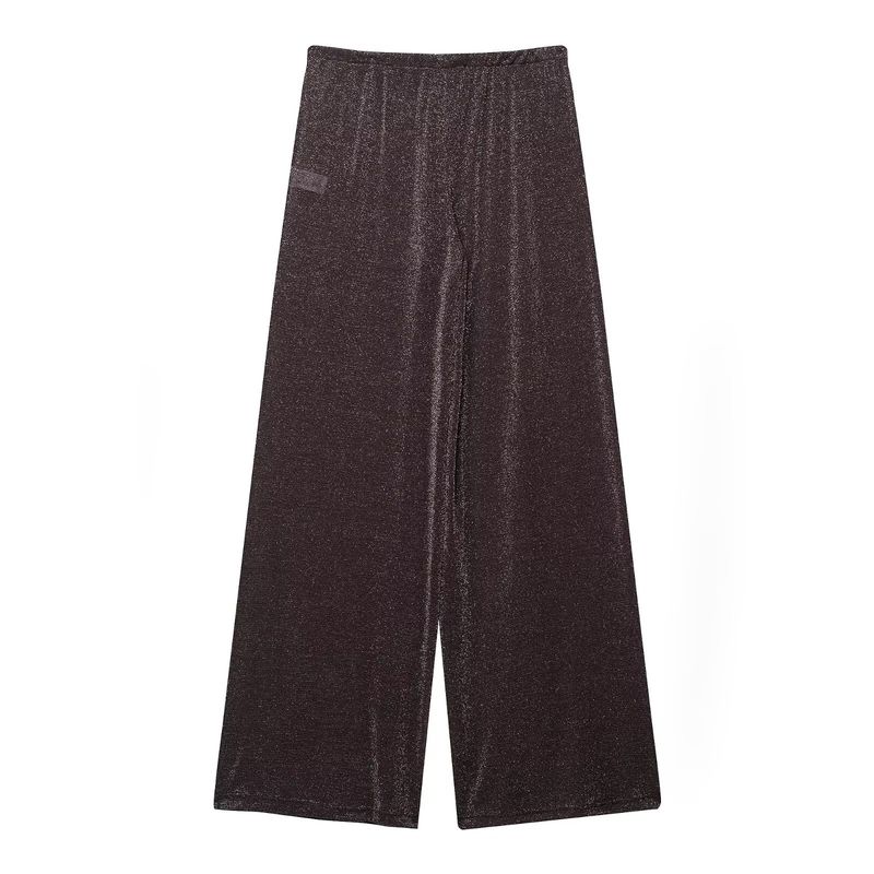 Araltay New Arrival Fashion Style Women's Clothing Fashion All-Match Casual Minimalist Metal Color Line Loose Pants 2180505