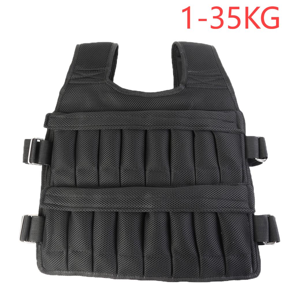 3/15/20/35/50kg Loading Weight Vest Jacket Sand Clothing for Running Training Fitness Equipment Adjustable Waistcoat Jackets