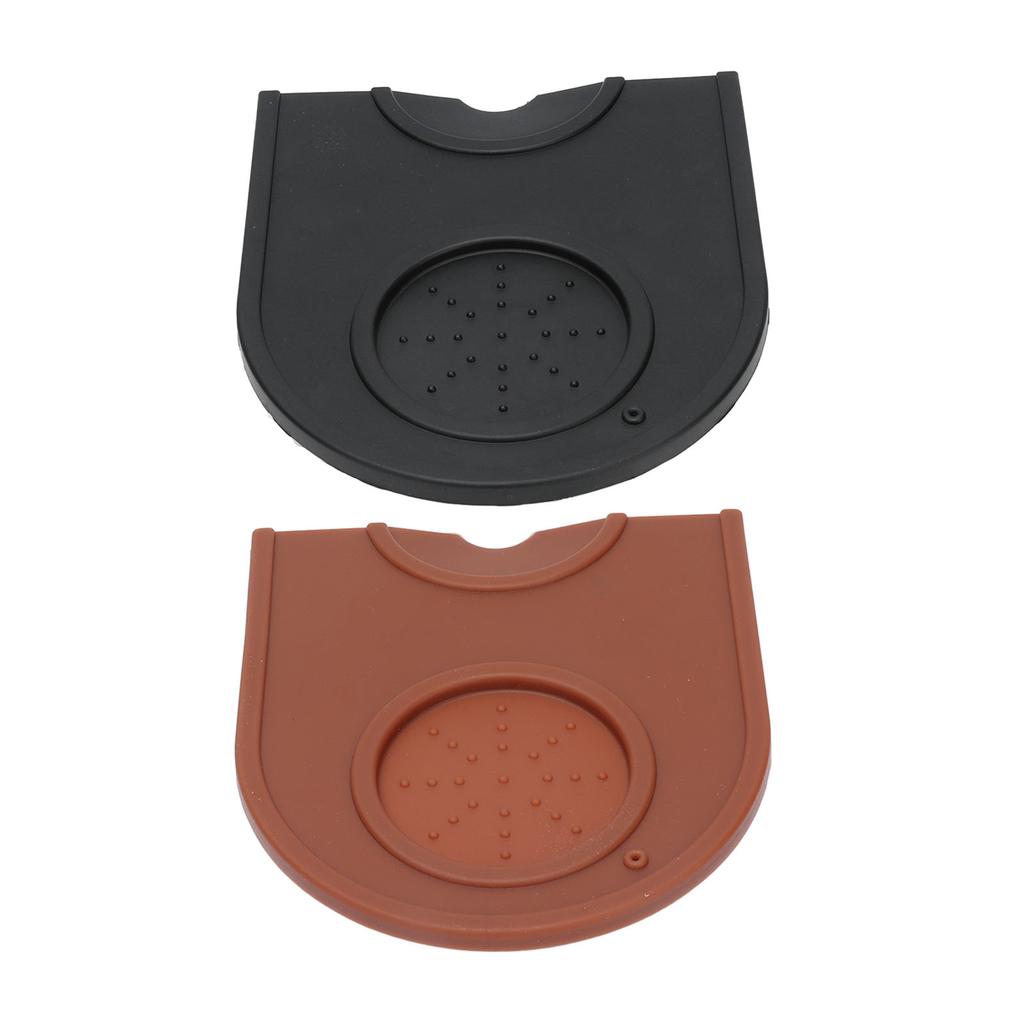 Corner Tamping Mat Compact Coffee Tamping Mat Anti Slip Heat Resistant Harmless Silicone for Restaurant for Kitchen