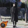 Men's Korean Style Long Woolen Windbreaker Coat