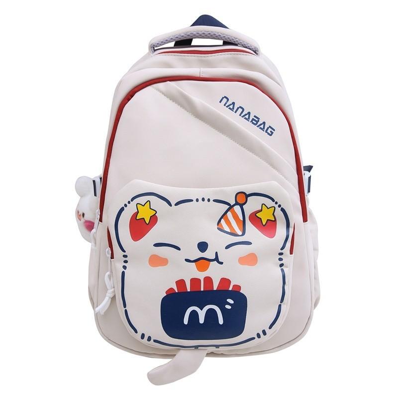 2024 New Korean Style Cute Backpack For Girls Large Capacity School Bag Lightweight Travel Bag