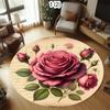 Simple Carpets Elegant Flowers Soft Round Rug Living Room Bedroom Floor Mat Home Decor Sofa Table Rugs Non-slip Carpet Gift