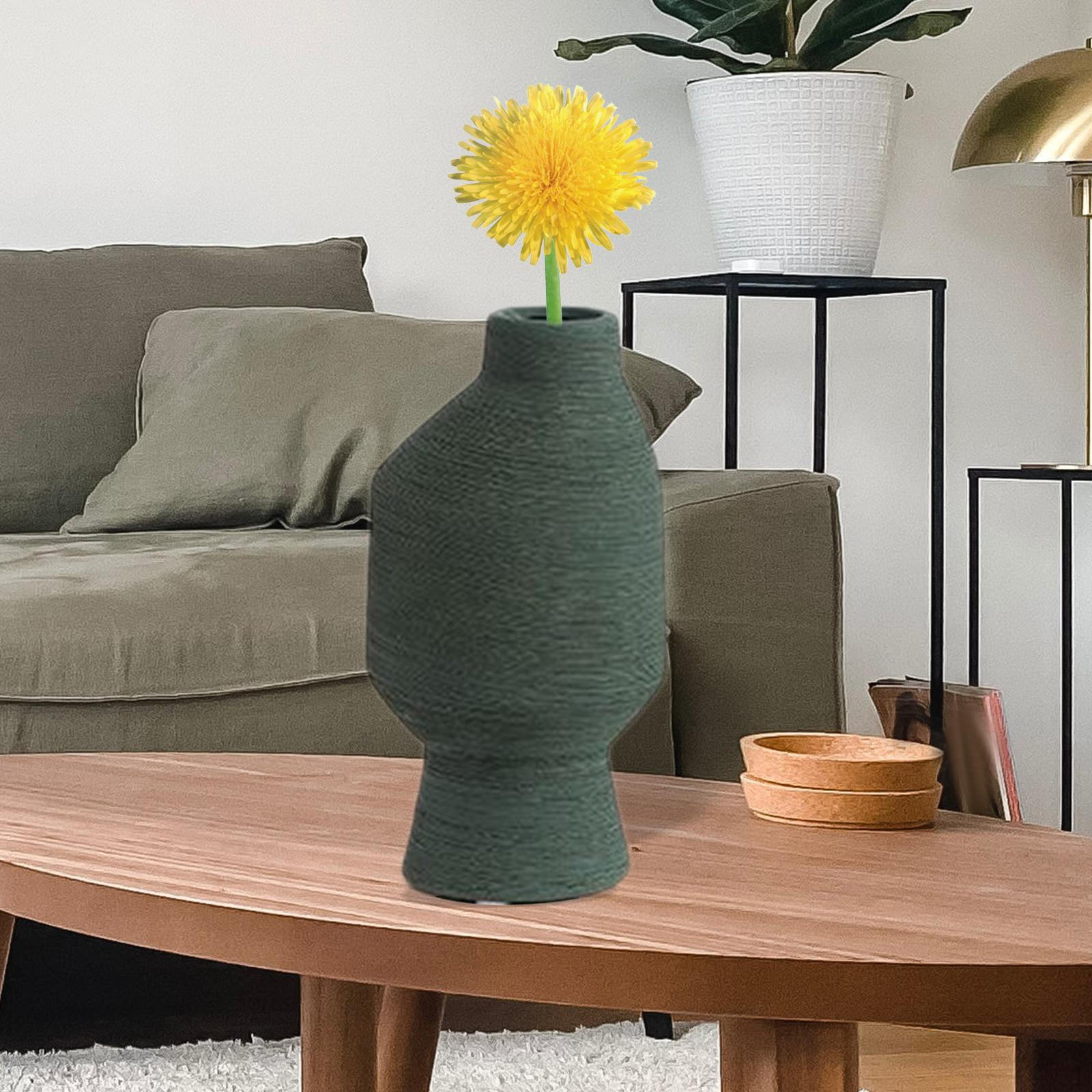 

Vase Dried Flower Flowerpot Arrangements Decor pine green