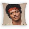 Singer BBruno MMars Pillow Case Antidustmite Pillowcase Invisible zipper silky short plush Sofa cushion cover
