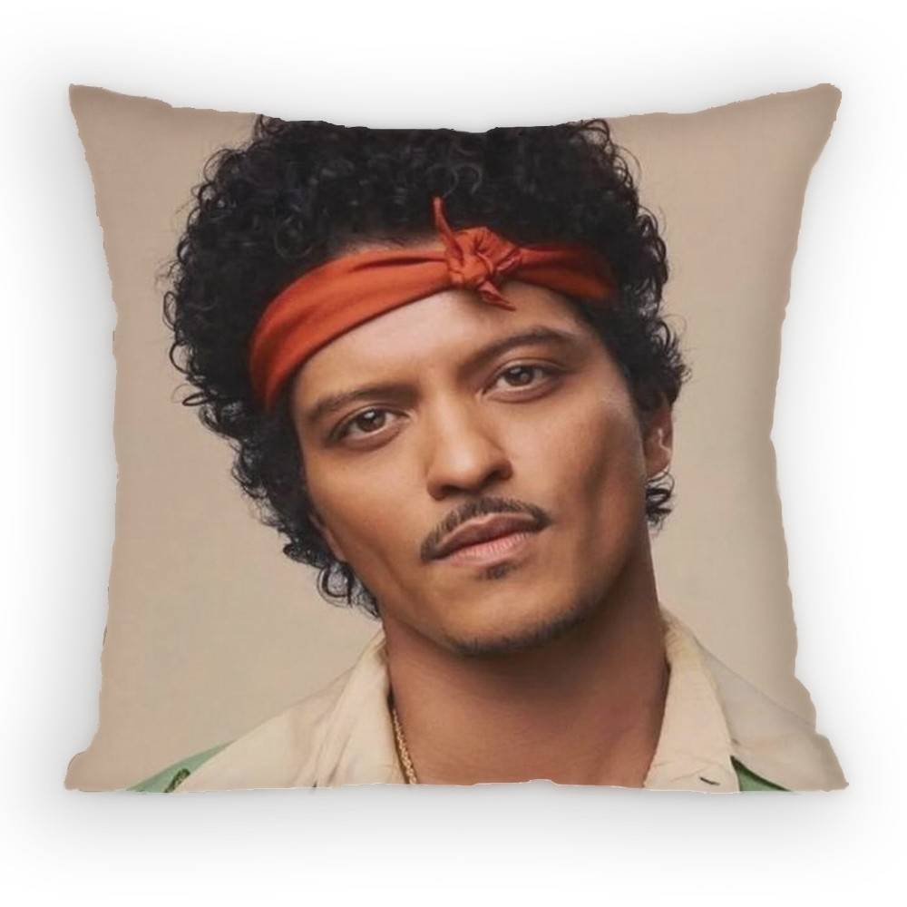 Singer BBruno MMars Pillow Case Antidustmite Pillowcase Invisible zipper silky short plush Sofa cushion cover