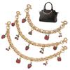 HOT Cherry Strawberry Pendant Girl's Bag Charms Sweet Layered Metal Chain Accessories For HandbagsTote Hanging Ornaments 2025
