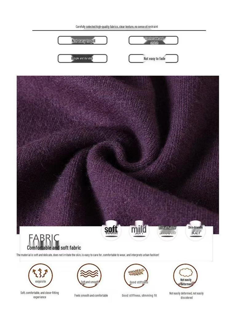 Stylish Wool Winter Dress for Middle-Aged & Elderly Women 2025