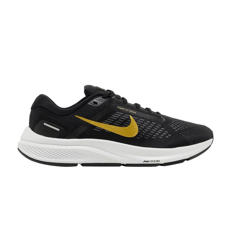 Nike Air Zoom Structure 24 Black Metallic Gold Coin (Women's)