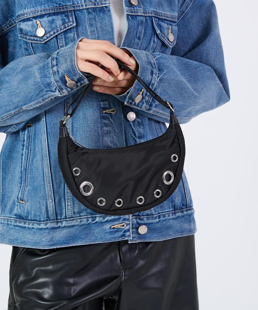 GROMMET SM SHOULDER BAG1033Onyx Grommets