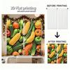 Piece Set High Definition Digital Printed Curtainsmulticolor Seasonal Vegetables Harvest Style Curtainhome Decoration Curtain Made Of Polyester
