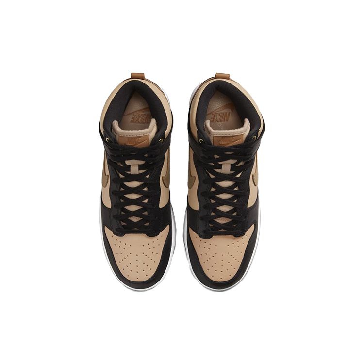 Nike  Dunk High LXX Black Flax Women Sneakers Brown Vachetta-Tan White DX0346-001