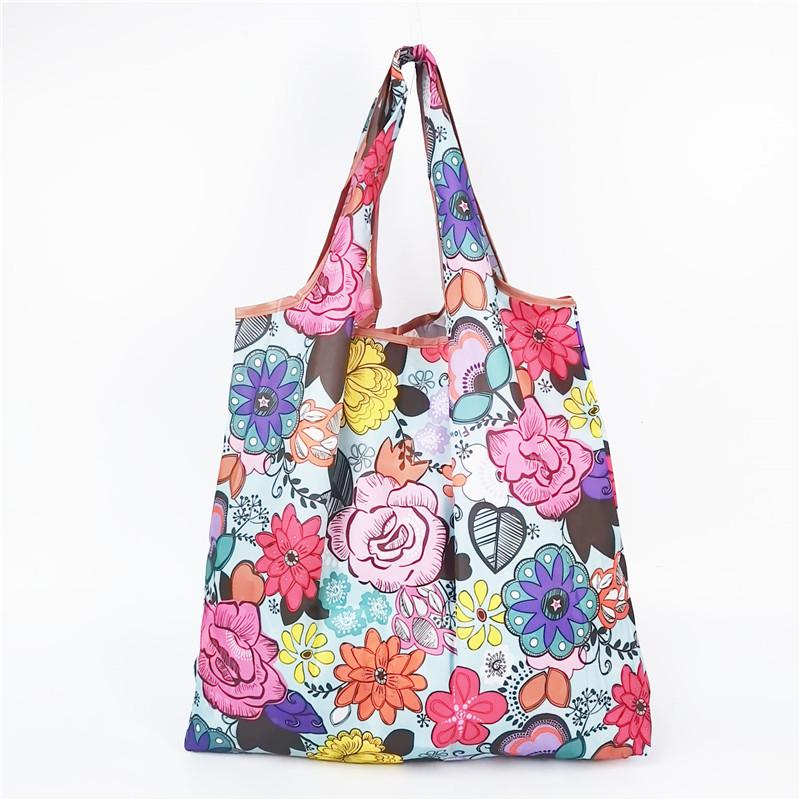 Medium Reusable Foldable Grocery Bag - Lightweight, Eco-Friendly, 210D Oxford Cloth