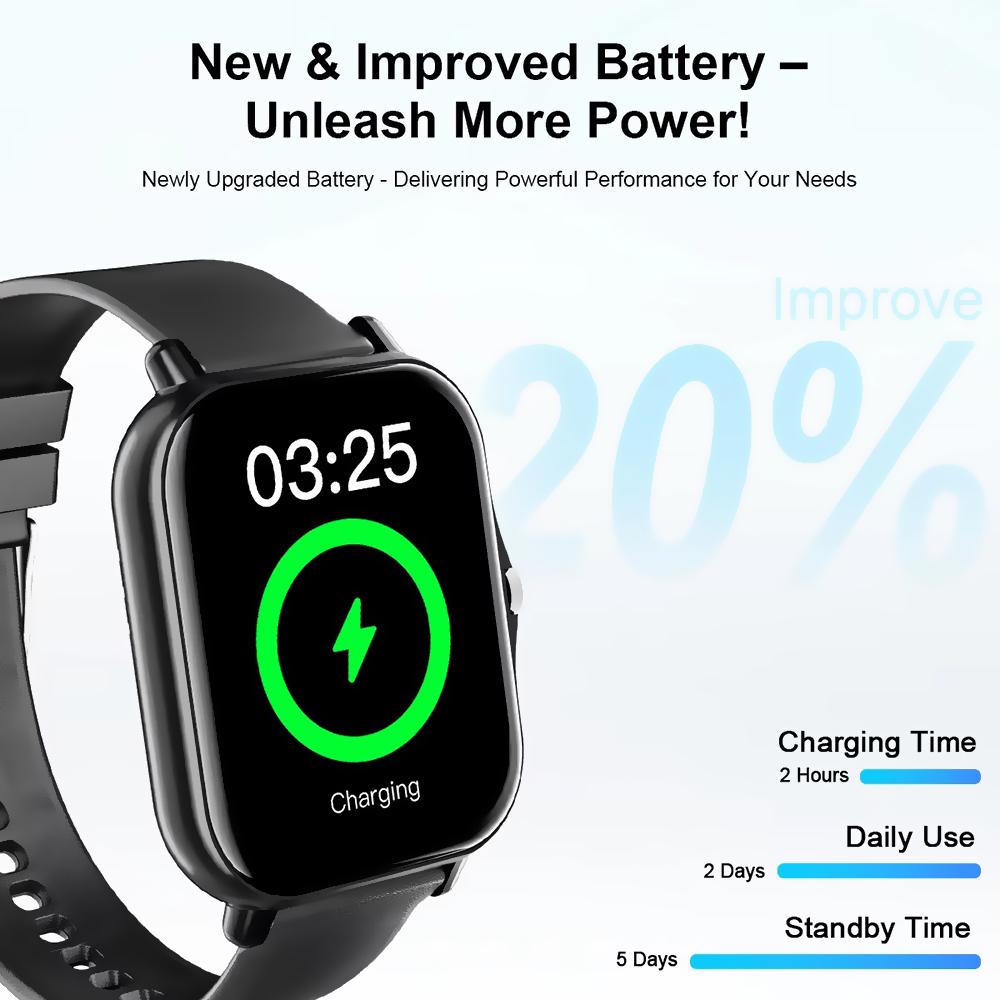 New Smartwatch BT Call Health&Sleep Monitor 1.83'' HD Screen Smart Watch Waterproof Fashoin Sports Bracelet For Women Men HW12